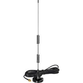 Bingfu Dual Band VHF UHF 136-174MHz 400-470MHz Ham Radio Magnetic Base Antenna Handheld Two Way Radio SMA Male Antenna for Ham Radio Walkie Talkie Icom Yaesu Vertex Standard Horizon Marine VHF Radio
