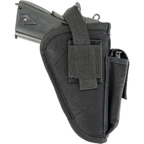 Maxx Carry Dual OWB Thumb Break Gun Belt Holster & IWB CCW for Taurus 1911 Full-Size 5-inch Barrel | Colt 1911 | Kimber 1911 | Ruger SR1911 and Other 5" 1911 Pistols. Ambidextrous with Mag Pouch.
