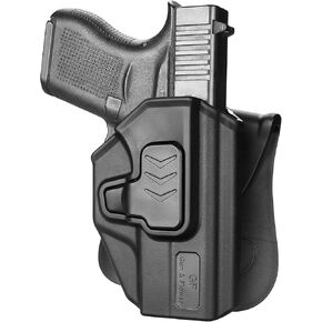 OWB Holster Compatible with Glock 43 43x, Outside Waistband Carry Holster Compatible with G43 43x,Right Hand Draw Gun Holster for Men/Women Adj. Cant & Retention