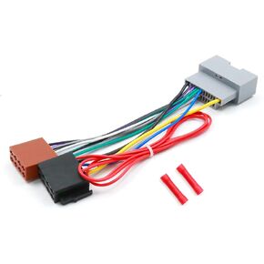22Pin Radio Wire Harness with 2 Butt Connectors & Ignition Wire, Replacement for Chrysler 200 300, Replacement for Jeep Wrangler Liberty, Replacement for Dodge Nitro Avenger