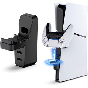 Sehawei Mini PS5 Controller Charger Compatible with PS5 Slim, 2 Type-C Port, Foldable Design, Saving Space