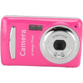 Digital Camera, FHD 16MP 1080P Digital Point and Shoot Camera with 2.4in LCD Screen, 16X Zoom, Anti Shaking, Portable Camera for School Traveling Selfies