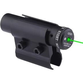 Tactical Mini Green Dot Laser Sight Aiming Scope with Barrel Clamp Mount for Rifle Shot Gun Accurate Hunting & Shooting