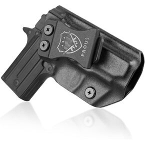 Prous Kydex IWB Holster Custom Fits Sig Sauer P238 Pistol, Concealed Carry Inside Waistband Right-Hand Holster, Adjustable Cant & Retention