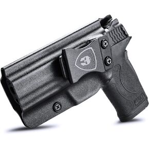 M&P Shield EZ Holster, IWB KYDEX Holster Optional: Smith & Wesson M&P 9mm Shield EZ & S&W M&P 380 Shield EZ Pistol, Inside Waistband Holster Concealed Carry, Adj. Cant & Posi-Click Retention