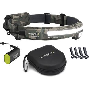 OPTIMAL VENTURES Liteband Multi-Beam Personal LED Headlamp (Camo, 1500 Lumen Bundles)