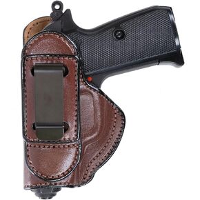 Maxx Carry Tuckable IWB Leather Holster for Walther PPK. Inside The Pants Holster for Tuck in Conceal Carry.