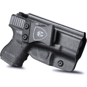 Glock 26/27/33 Holster - Not Fit Glock 27/33 Gen 5, IWB Kydex Holster Fit: Glock 26 Gen (3-5) & Glock 27/33 Gen (3-4) Pistol, Inside Waistband Conceal Carry Holster, Adj. Cant & Posi-Click Retention