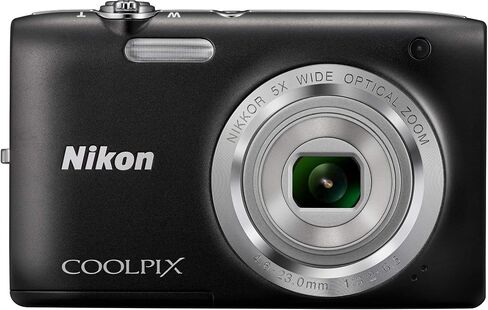 كاميرا Nikon Coolpix S2800 20.1MP Point and Shoot الرقمية مع تكبير بصري 5X (أسود) (متجدد) in Saudi Arabia