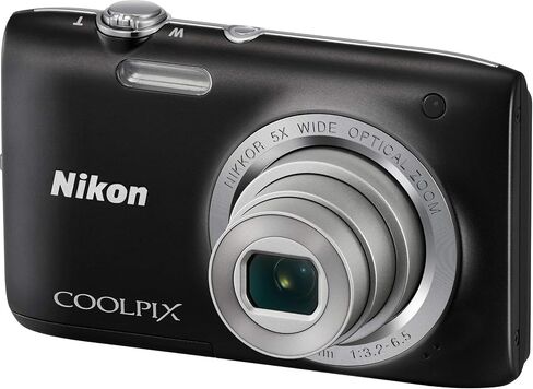 كاميرا Nikon Coolpix S2800 20.1MP Point and Shoot الرقمية مع تكبير بصري 5X (أسود) (متجدد) in Saudi Arabia