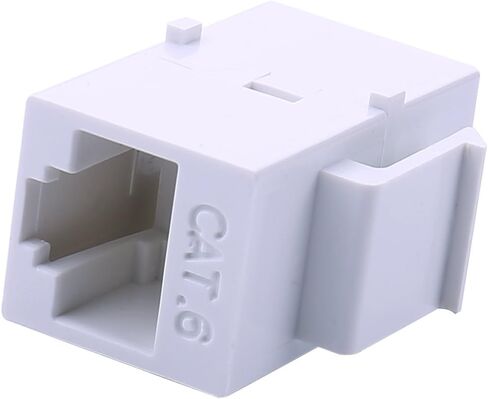 RJ45 Keystone Coupler - 10Pack iGreely Cat6 Cat5e Cat5 Compatible 8P8C Ethernet Network Jack Insert Snap in Adapter Connector Port Inline Coupler for Wall Plate Outlet Panel - Blue in Saudi Arabia