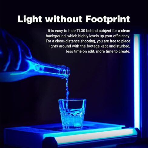 مصباح Godox TL30-K2 RGB LED بالألوان الكاملة، عصا إضاءة أنبوبية CRI97 TLCL99، 2700K-6500K قابلة للتعديل، تصميم مغناطيسي (مجموعة مصابيح Godox TL30 اثنين) in Saudi Arabia