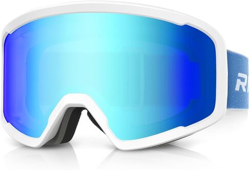 Ski/Snowboard Goggles for Men Women, OTG Snow Goggles Anti Fog 100% UV Protection Snowboarding Goggles in Kuwait