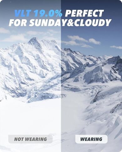 Ski/Snowboard Goggles for Men Women, OTG Snow Goggles Anti Fog 100% UV Protection Snowboarding Goggles in Kuwait