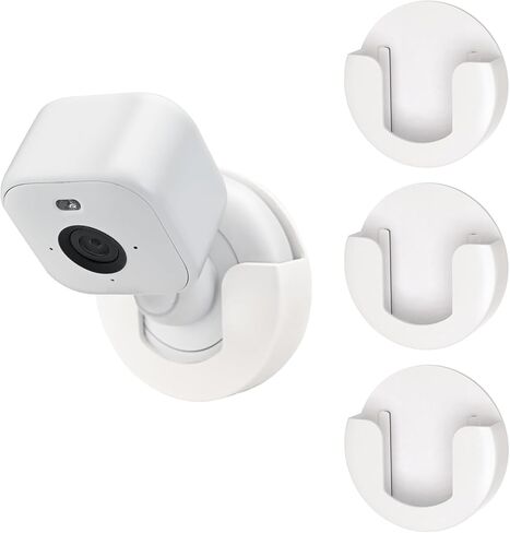 3 عبوات من حامل التثبيت على الحائط بدون ثقب لجهاز Blink Mini/Mini 2 /Blink Outdoor (الجيل الثالث) /Blink Outdoor 4 (الجيل الرابع)، دعامة تثبيت كاميرا لاصقة قوية، بدون براغي، سهلة التركيب (أبيض) in Kuwait