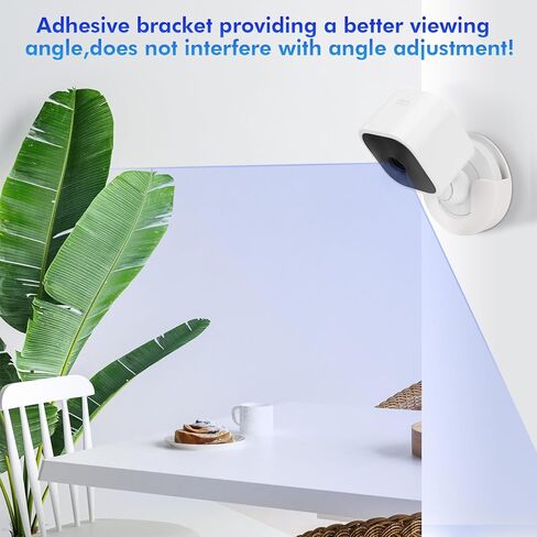 3 عبوات من حامل التثبيت على الحائط بدون ثقب لجهاز Blink Mini/Mini 2 /Blink Outdoor (الجيل الثالث) /Blink Outdoor 4 (الجيل الرابع)، دعامة تثبيت كاميرا لاصقة قوية، بدون براغي، سهلة التركيب (أبيض) in Kuwait