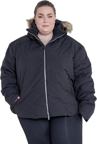 Snow Country Outerwear Womens Plus Size 1X-6X Vail Down Alternative Winter Ski Snow Jacket Coat in Kuwait
