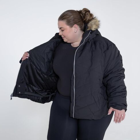 Snow Country Outerwear Womens Plus Size 1X-6X Vail Down Alternative Winter Ski Snow Jacket Coat in Kuwait