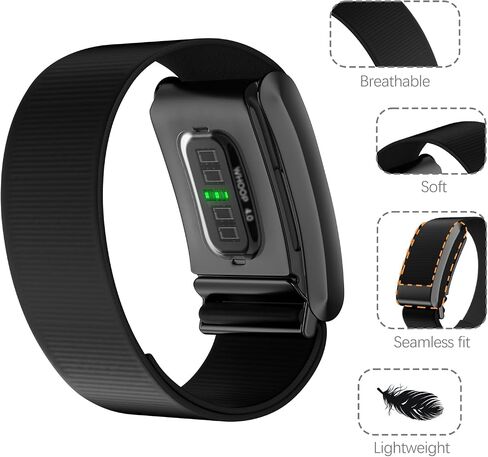 Bolesi Nylon Wristbands Compatible with Whoop 4.0 Fitness&Activity Tracker,Soft Stretchy Breathable Fabric Elastic Washable Sports Loop Strap for Women Men. in Saudi Arabia