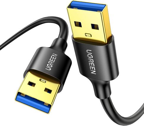 UGREEN USB to USB, 5 Gbps USB 3.0 Cable, Nylon Durable Male to Male Cable, Compatible with Hard Drive, Cooling Fan/pad, Camera, DVD Player, TV, Flash Light, Hub, Monitor, Speaker, and More 3.3 FT in Saudi Arabia