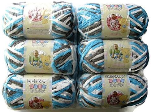 BERNAT Baby Blanket Yarn, 3.5oz, 6-PACK (Pitter Patter) in Kuwait