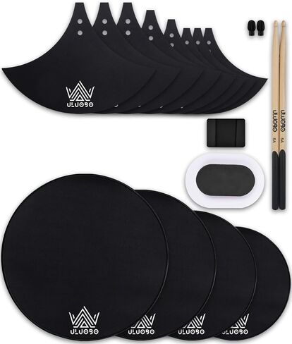 Drum Mute Pads, Drum Silencer Pads Set 12 Pieces with Drum Dampening Pads and Cymbal Mufflers Pads in Kuwait