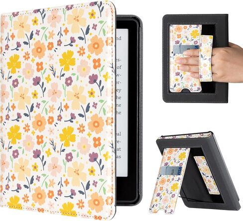 CoBak Case for Kindle Paperwhite - All New PU Leather Cover with Auto Sleep Wake, Hand Strap, Card Slot for Kindle Paperwhite Signature Edition and Kindle Paperwhite 11th Generation 2021 Released in Saudi Arabia