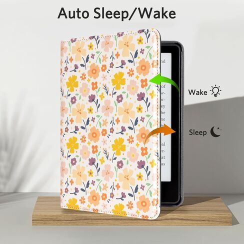 CoBak Case for Kindle Paperwhite - All New PU Leather Cover with Auto Sleep Wake, Hand Strap, Card Slot for Kindle Paperwhite Signature Edition and Kindle Paperwhite 11th Generation 2021 Released in Saudi Arabia