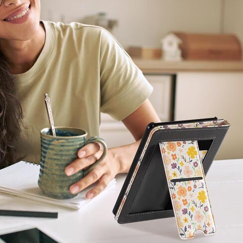CoBak Case for Kindle Paperwhite - All New PU Leather Cover with Auto Sleep Wake, Hand Strap, Card Slot for Kindle Paperwhite Signature Edition and Kindle Paperwhite 11th Generation 2021 Released in Saudi Arabia