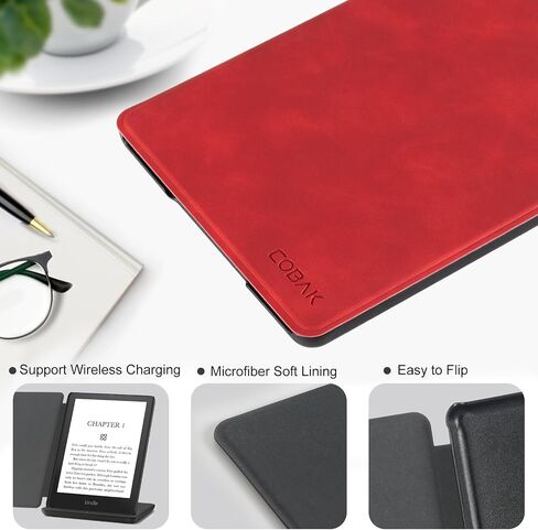 حافظة CoBak لجهاز Kindle Paperwhite - غطاء جلد PU جديد تمامًا مع ميزة التنبيه التلقائي للنوم لجهاز Kindle Paperwhite Signature Edition وKindle Paperwhite الجيل الحادي عشر 2021 in Saudi Arabia