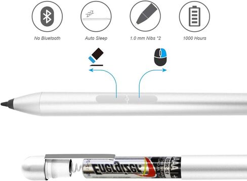 Stylus Pen for HP Pavilion x360 Touchscreen Laptop Pencil, HP Envy x360 15-bp0,x360 15-cn0,X2 12-e0xx,X2 12g0xx;HP Spectre x360 13-ac0xx 15-blxxx, HP Pavilion x360 11m-ad0 14M-ba0 14-cd0 15-br0 in Saudi Arabia