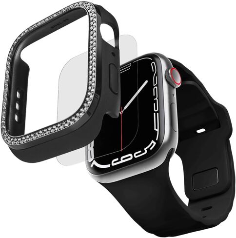 حافظة ساعة CASETiFY Gem متوافقة مع Apple Watch Series 7-9 - 45 ملم - فضي in Kuwait