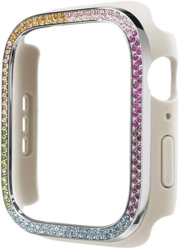 حافظة ساعة CASETiFY Gem متوافقة مع Apple Watch Series 7-9 - 45 ملم - فضي in Kuwait