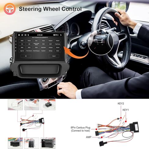 [2G+64G] راديو سيارة لسيارة شيفروليه تشيفي ماليبو 2009-2014 Android Car Stereo Carplay Wireless Android Auto، شاشة لمس Hodozzy 9 بوصة مع نظام تحديد المواقع العالمي/WiFi/Bluetooth، FM RDS، وصلة مرآة، كاميرا in Kuwait