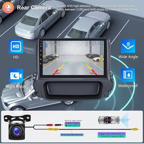 [2G+64G] راديو سيارة لسيارة شيفروليه تشيفي ماليبو 2009-2014 Android Car Stereo Carplay Wireless Android Auto، شاشة لمس Hodozzy 9 بوصة مع نظام تحديد المواقع العالمي/WiFi/Bluetooth، FM RDS، وصلة مرآة، كاميرا in Kuwait