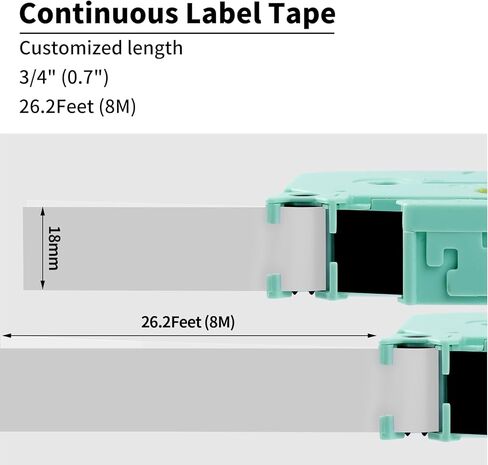 شريط ملصقات D480BT 4B11Z، بديل شريط ملصقات Brother المتوافق لشريط ملصقات Brother TZe المصفح P Touch 18 مم 0.7 بوصة أسود على شفاف لPTD400 PTD410 PTD460 PTD600 PTD610، 3 عبوات in Kuwait