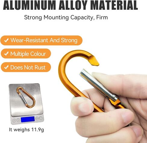 5 PCS Carabeaner Keychain Hook Carabiner Clips in Saudi Arabia
