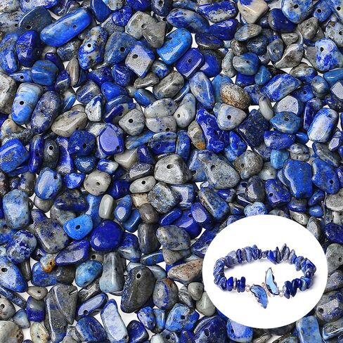 ZHIYUXI 400pcs Fluorite Crystal Beads 5-8mm Beads for Crafts Gemstones 2 Strands Irregular Stone Loose Rocks Beads for Bracelet Making Hole Drilled Natural Crystal Chips Jewelry Making DIY Necklace in Kuwait