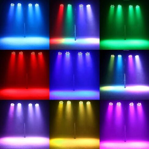 36 أضواء LED للمسرح RGB DJ LED Par Light عن بعد وDMX يتم التحكم فيها بالصوت المنشط تلقائيًا، مصابيح تشغيل تلقائية لحفلات الزفاف وأعياد الميلاد وعطلات عرض الموسيقى وحفلات الرقص وإضاءة المسرح in Saudi Arabia
