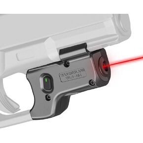 WARRIORLAND Trigger Laser Compatible for Glock 17/19 Gen 3-5 & Glock 22/23/31/32 Gen 3-4 & Glock 19X/44/45, Not Fits Glock 22/23/31/32 Gen 5, Compact Red Laser Sight with Power Indicator, WLS-104