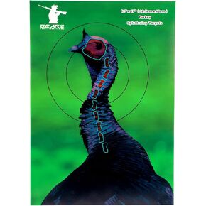 Turkey Targets for Shotgun Patterning, 15PCS 12"x17" Splatter Target Stickers for Turkey Shooting Practice, Pre-Game Realistic Animal Target Self-Adhesive Reactive Paper Stickers for Practice