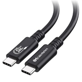 مسائل الكابل [معتمد من USB-IF] كابل USB4 طويل 20 جيجابت في الثانية / كابل USB 4 بطول 6.6 قدم، مع فيديو 8K، شحن 240 واط، متوافق مع كابل Thunderbolt 4، iPhone 16/15 Pro Max Plus، MacBook، XPS، Surface