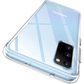 Rayboen for Samsung Galaxy S20 5G Case Crystal Clear Non-Slip Shockproof Slim Protective Cover, Hard PC Back Soft TPU Frame Phone Case for Galaxy S20