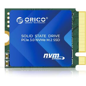 ORICO J10 2230 M.2 NVMe SSD 256GB, PCIe 3.0 x4, Superior TLC NAND, 3600MB/s Write, Copper Heat Sink, Compatible with Steam Deck, Surface Pro 9, Mini PCs - J10-2230