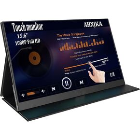 15.6" Touch Portable Travel Monitor : 1080P IPS/HDR Laptop Screen Extender for Gaming and Computer Display，Compatible with Laptop PC Phone PS4/PS5 Switch