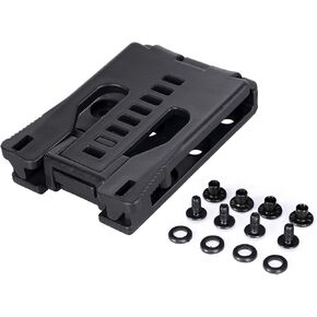 IDOGEAR Mag Pouch Belt Clip Attachment for Rubber/Plastic 5.56 Rifle Magazine Pouch Tactical Belt Accessories Gun Holster with Screws Sets