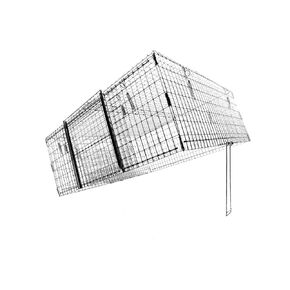 Tomahawk Live Trap - Model DT1 - Tomahawk TNR Series Neighborhood Cats Drop Trap - 36x36x14 Collapsible