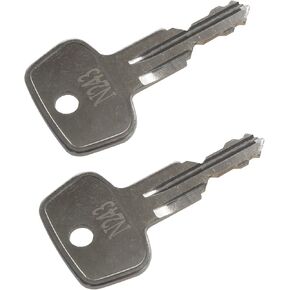 Car Rack Replacement Key N243 (2 Pcs) Fits for Thule Compatible Roof Racks, Cargo Box, Carriers, Crossbars Code N243