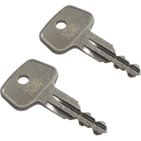 Car Rack Replacement Key N240 (2 Pcs) Fits for Thule Compatible Roof Racks, Cargo Box, Carriers, Crossbars Code N240
