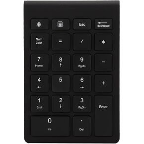 Greensen Number Pads Numeric Keypad 22 Keys Portable Financial Accounting Number Keyboard for Laptop PC Desktop Notebook (Black)